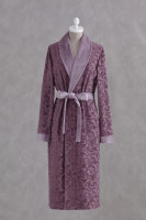 Халат "Paisley", жіночий, сливовий