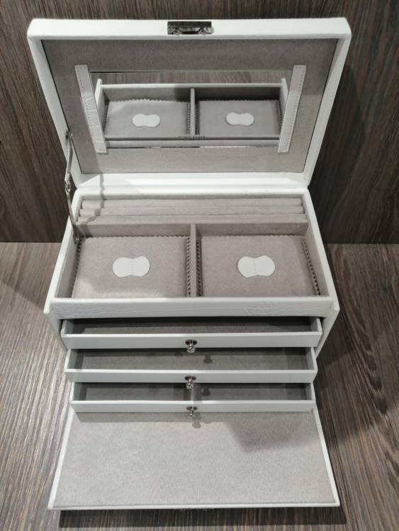 Кейс для прикрас Caiman, білий