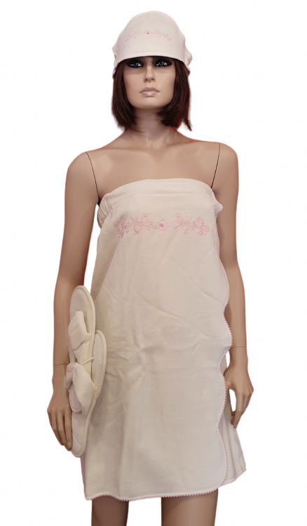 Набір для душу жіночий Sauna Bella, крем