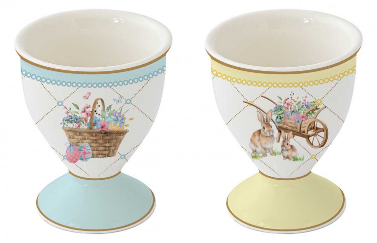 Набір підставок для яєць "Spring Blossom" h-7, 2 предмети