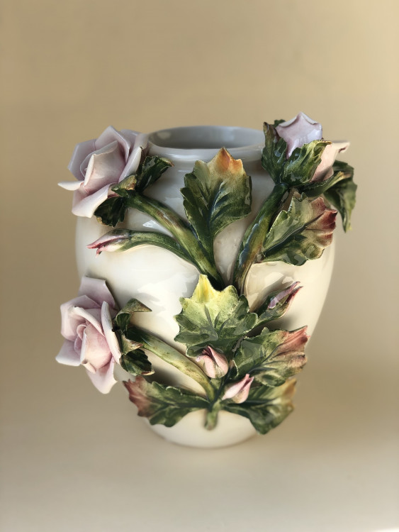 Ваза "Рожева троянда" h-20 см