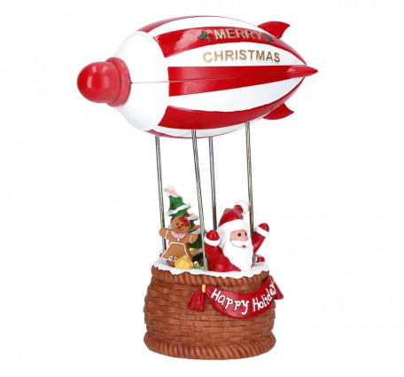 Новорічна реліквія "Повітряна куля" h-21 (LED, музика, рух)