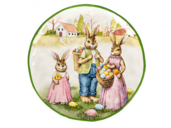 Блюдо "Великодній Кролик" кругле d-26
