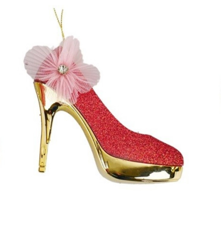 Підвіска "Туфелька" h-10, червона