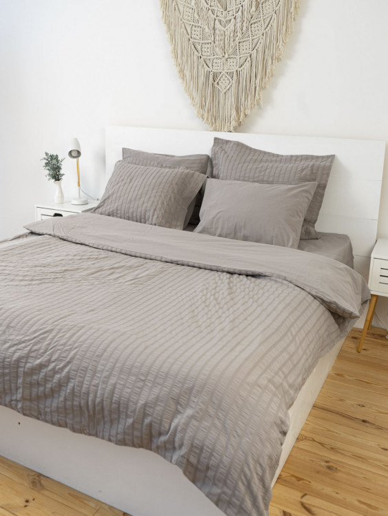 Постельное белье New Camile евро, серое