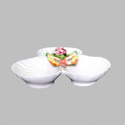 Менажниця на 3 секції "Метелики" d-22