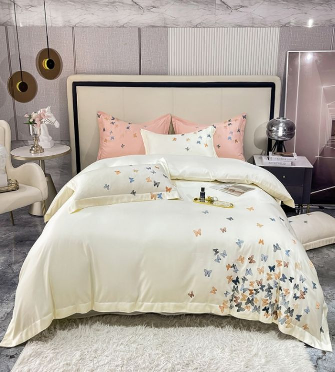 Постільна білизна "Butterflies", крем