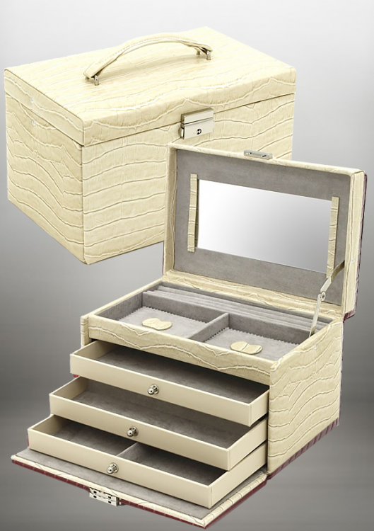 Кейс для прикрас Jolie, кремовий