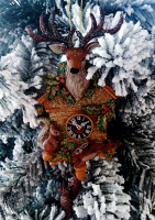 Підвіска "Годинник. Олень"