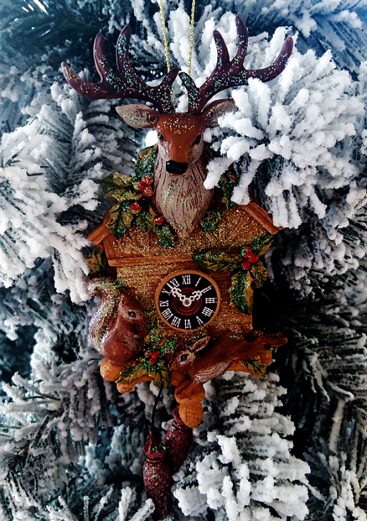 Підвіска "Годинник. Олень"