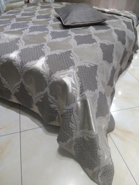 Покрывало и наволочка Cagla 2 предмета 260*260 бежевое