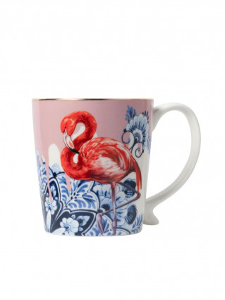 Чашка "Пташка Фламінго" 300 мл, рожева
