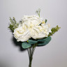 Букет півоній, h-35, білий
