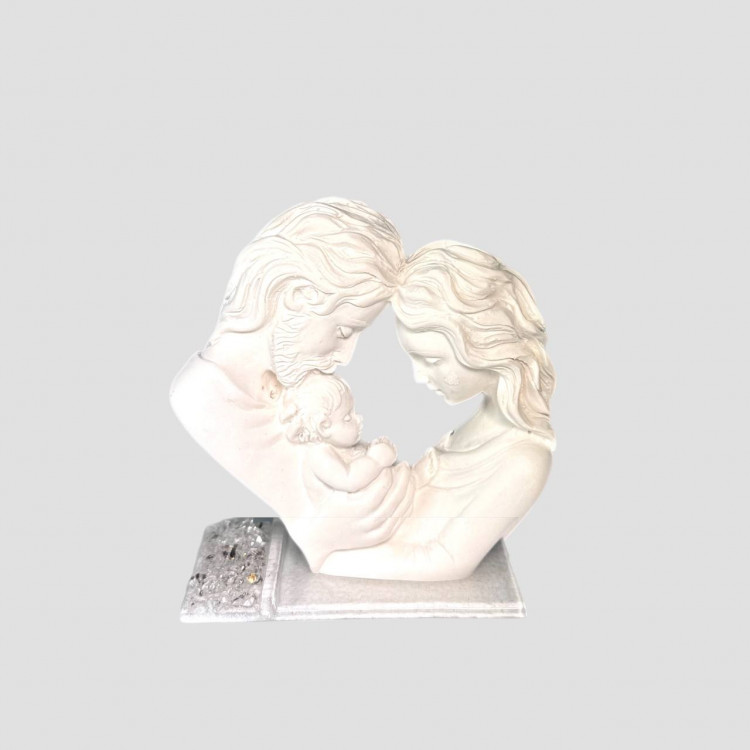 Статуетка "Сім'я" h-9, колір біло/золотий