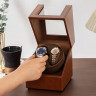 Скринька для годинника "Мужність"з підзаводом, коричнева