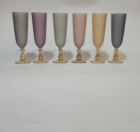 Набір келихів для вина Flut, різнокольорові