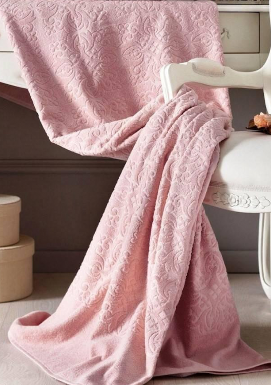 Простирадло махрове Alora євро, персикове