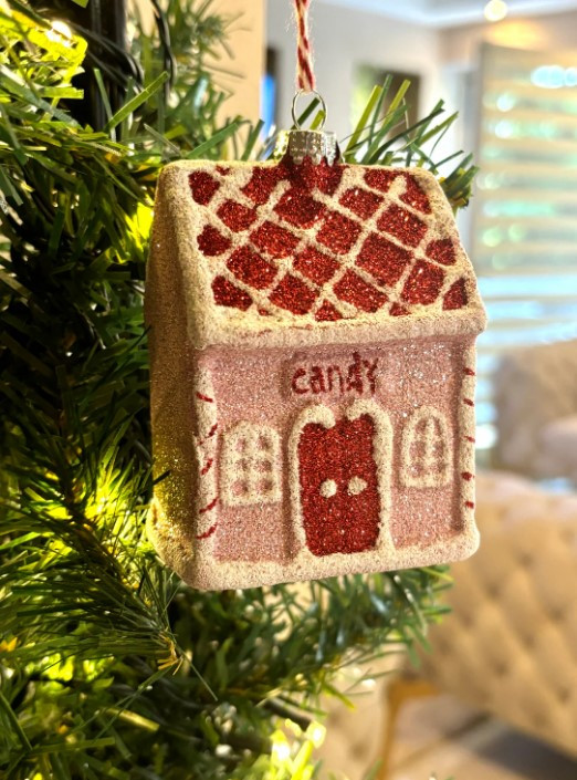 Підвіска "Будинок" h-14, рожева