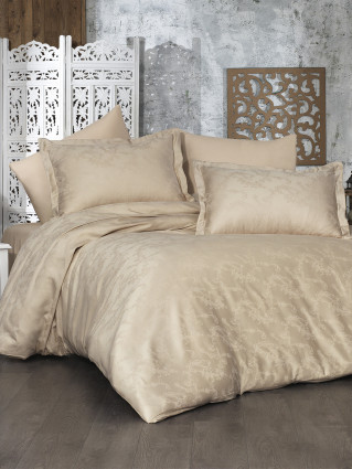 Набір постільної білизни Lisa євро, бежевий