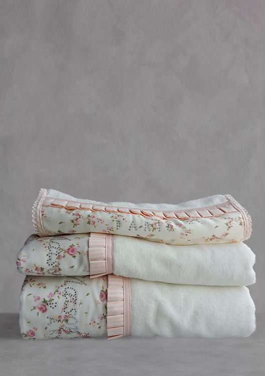 Набір рушників "Roses" крем/рожевий