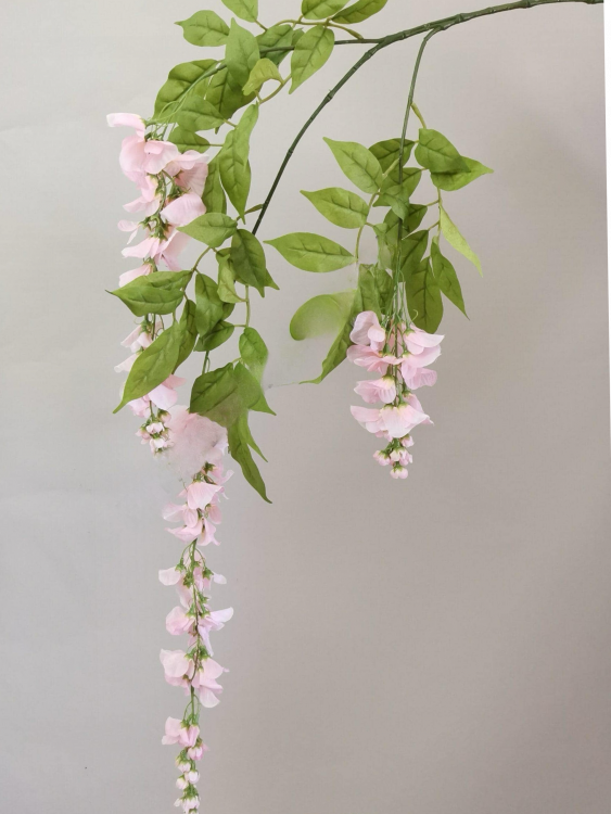Гілка гліцинії, h-105, рожева