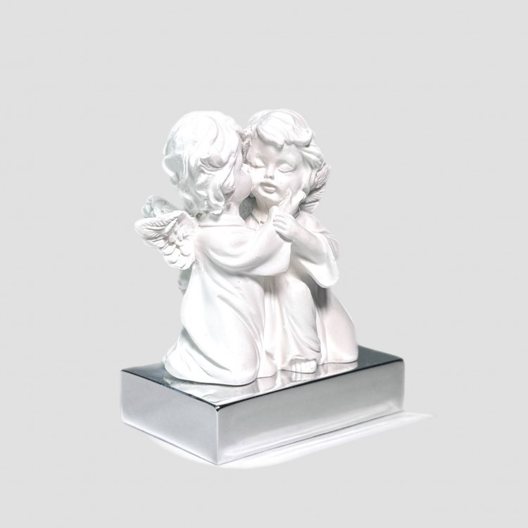 Статуетка "Янголятка" h-9, колір біло/срібний