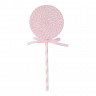 Підвіска "Льодяник на паличці" h-52, рожевий