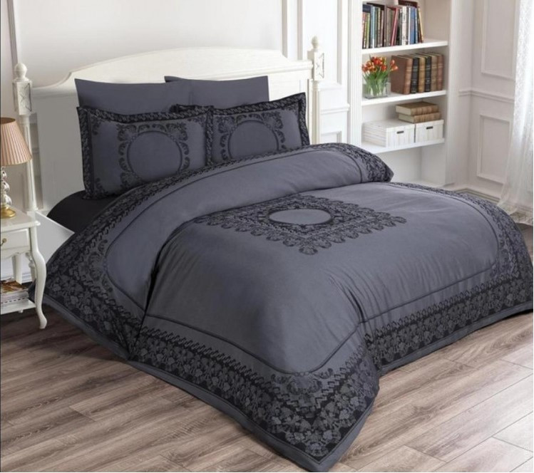 Постільна білизна Tom Ross, сірий/чорний