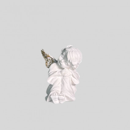 Статуетка "Янголятко" h-6, колір біло/золотий