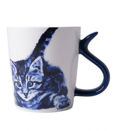 Чашка "Грайливе кошеня" 300 мл, біла