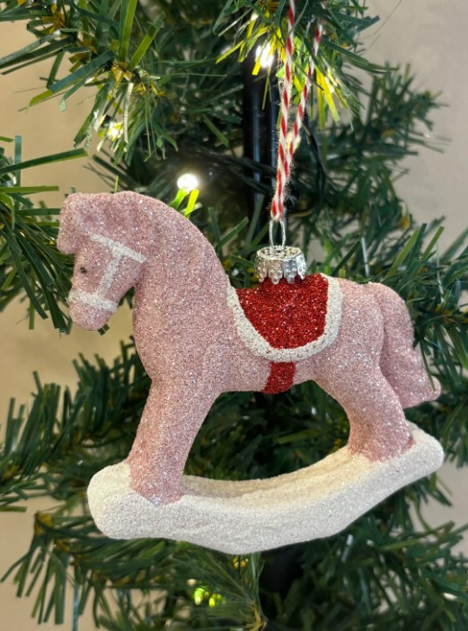 Підвіска "Конячка" h-14, рожева