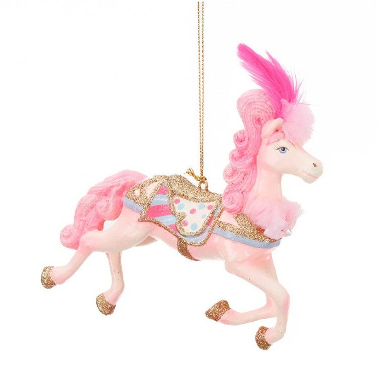 Підвіска "Поні" h-15, рожевий