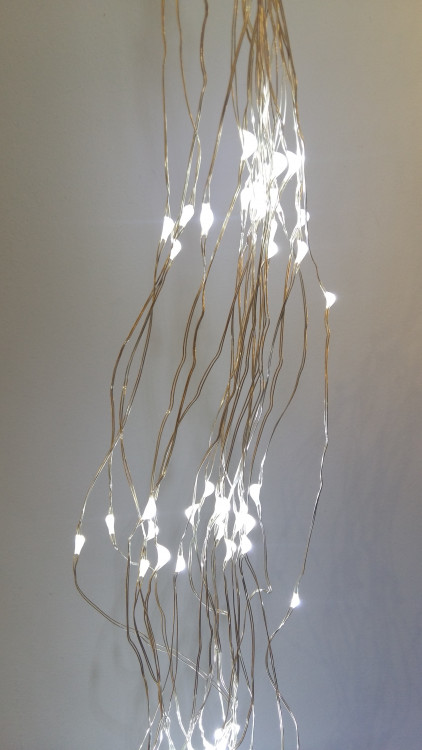 Гірлянда "Волосся ангела" 400 LED холодний білий, 20 метал.ниток, 2м+3м, адаптер