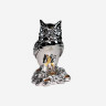 Декор "Сова" h-15, колір срібло