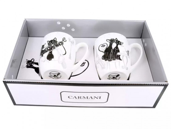 Набір із 2 чашок "Crazy cats", 440мл