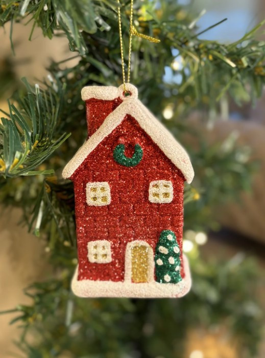 Підвіска "Будинок" h-14, червона