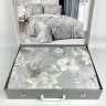 Постільна білизна "Lily" сіро/бежева