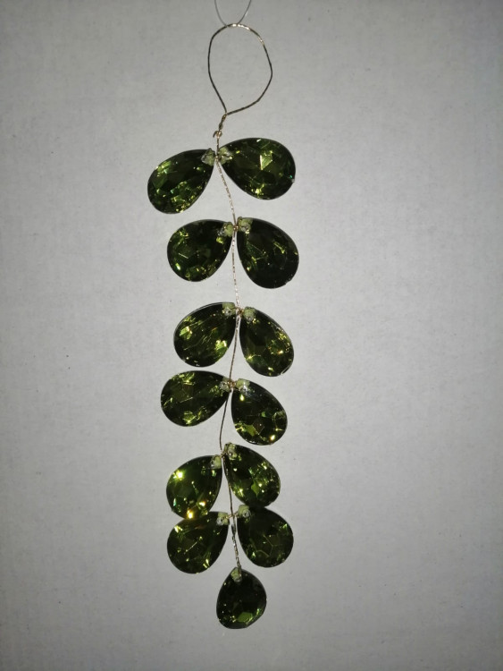 Підвіска "Кристали" h-20 , зелена