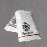 Набір рушників з вишивкою "Royal Crown", білий/чорний