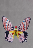 Декор "Метелик", середній, рожевий