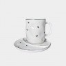 Набір чашка з блюдцем "Heart to Heart" 450 мл, колір золото