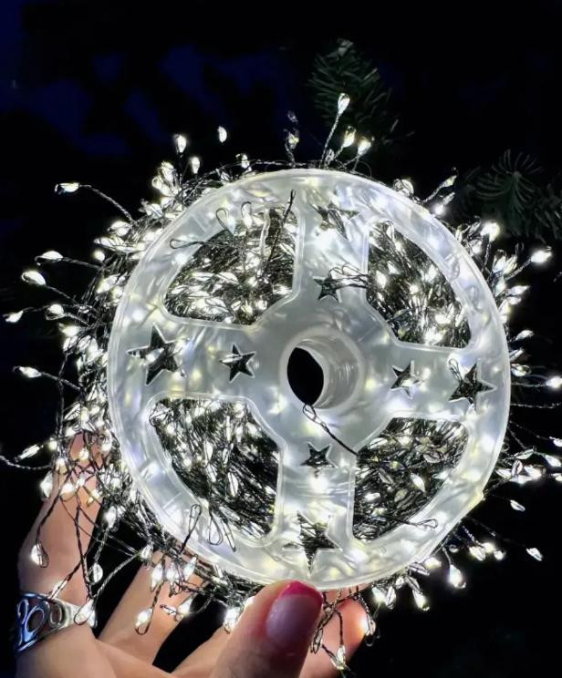 Гірлянда котушка "Іній" 400 LED белий 2м+12м, USB