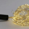 Гірлянда 600 LED теплий білий, 20 метал.ниток, 3м+3м, адаптер