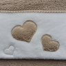 Полотенце "Monique Hearts" 50*100 см, бежевое