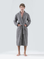 Халат чоловічий Leon, темно-сірий