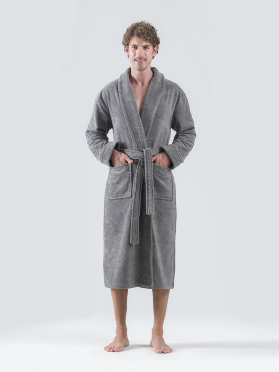 Халат чоловічий Leon, темно-сірий
