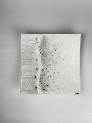 Фруктівниця "Snow" 33*33, квадратна, біла