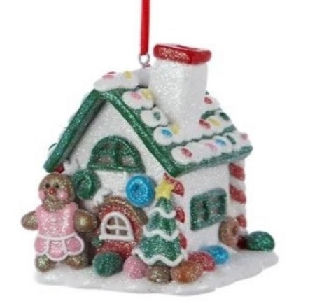 Підвіска "Пряниковий будинок" h-9, білий