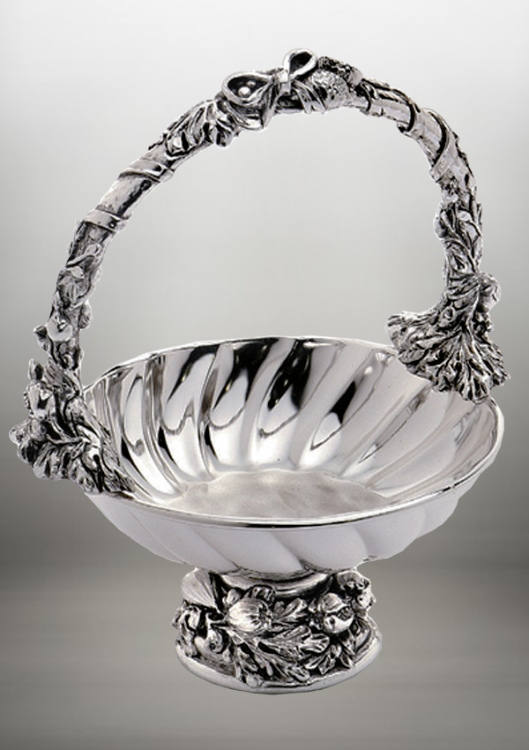 Чаша "Виноградна арка", колір срібло, d-14, h-20