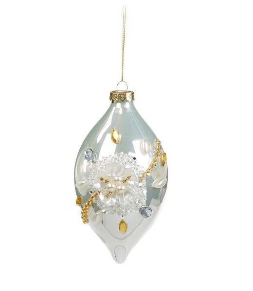 Бурулька "Зимова квітка" d-10, біла